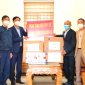 Xã Vân Sơn: Tiếp nhận ủng hộ vật tư y tế phòng, chống dịch Covid-19