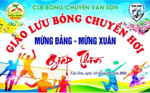 Xã Vân Sơn: Chuẩn bị tổ chức Giải bóng chuyền hơi mừng Đảng, mừng Xuân Giáp Thìn - 2024