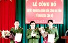 Xã Vân Sơn:  Công bố chức danh trưởng công an tại xã Vân Sơn