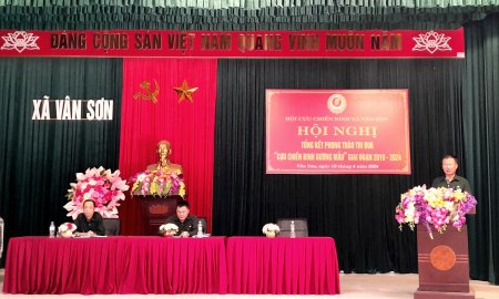 Hội cựu chiến binh xã Vân Sơn:  Tổng kết 5 năm phong trào thi đua “ Cựu chiến binh gương mẫu” giai đoạn 2019 – 2024
